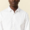 Chemise manches longues blanc homme