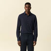 Chemise manches longues bleu marine homme