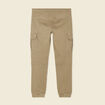 Pantalon battle bas resserr&eacute; taupe homme