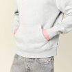 Sweat &agrave; capuche gris homme