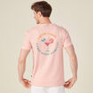 T-shirt manches courtes rose saumon homme