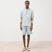 Chemise boyfriend manches courtes vert clair homme