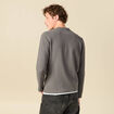 T-shirt manches longues gris fonc&eacute; homme