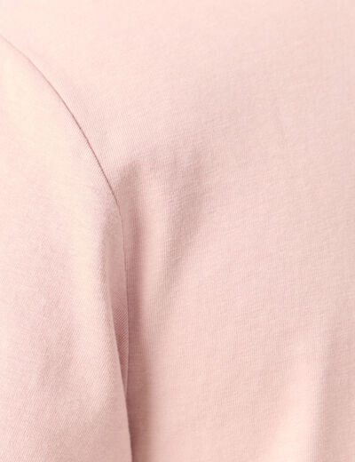 T-shirt éco-responsable rose pastel homme