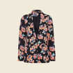 Veste esprit blazer droite noir femme