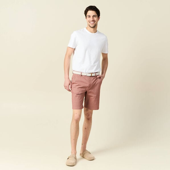 bermuda droit chino ceinture marron cognac homme Bermuda droit chino ceinture marron cognac homme