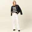Pull manches longues noir femme