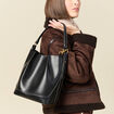 Sac bandouli&egrave;re noir femme
