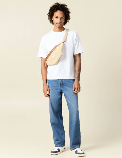 T-shirt manches courtes blanc homme