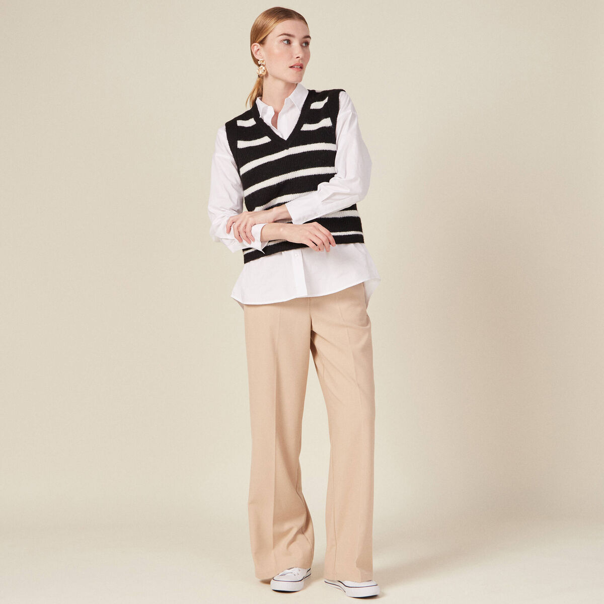 Pull éco-responsable noir femme