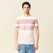 T-shirt manches courtes rose pastel homme