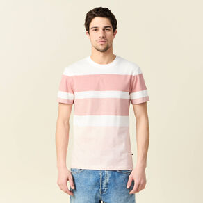 T-shirt manches courtes rose pastel homme