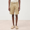 Bermuda en jean coton beige homme