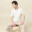 T-shirt en coton ecru homme