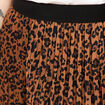 Jupe longue droite plissée marron foncé femme