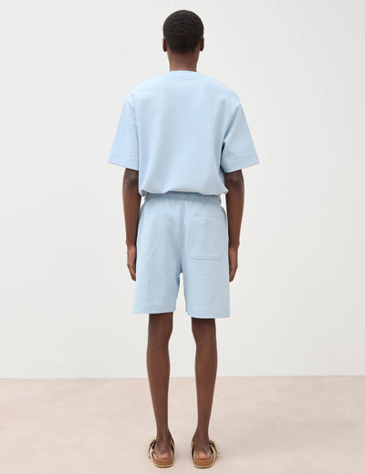Short bleu ciel homme