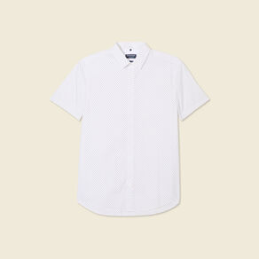 Chemise manches courtes blanc homme