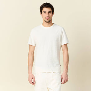 t shirt manches courtes ecru homme T-shirt manches courtes ecru homme