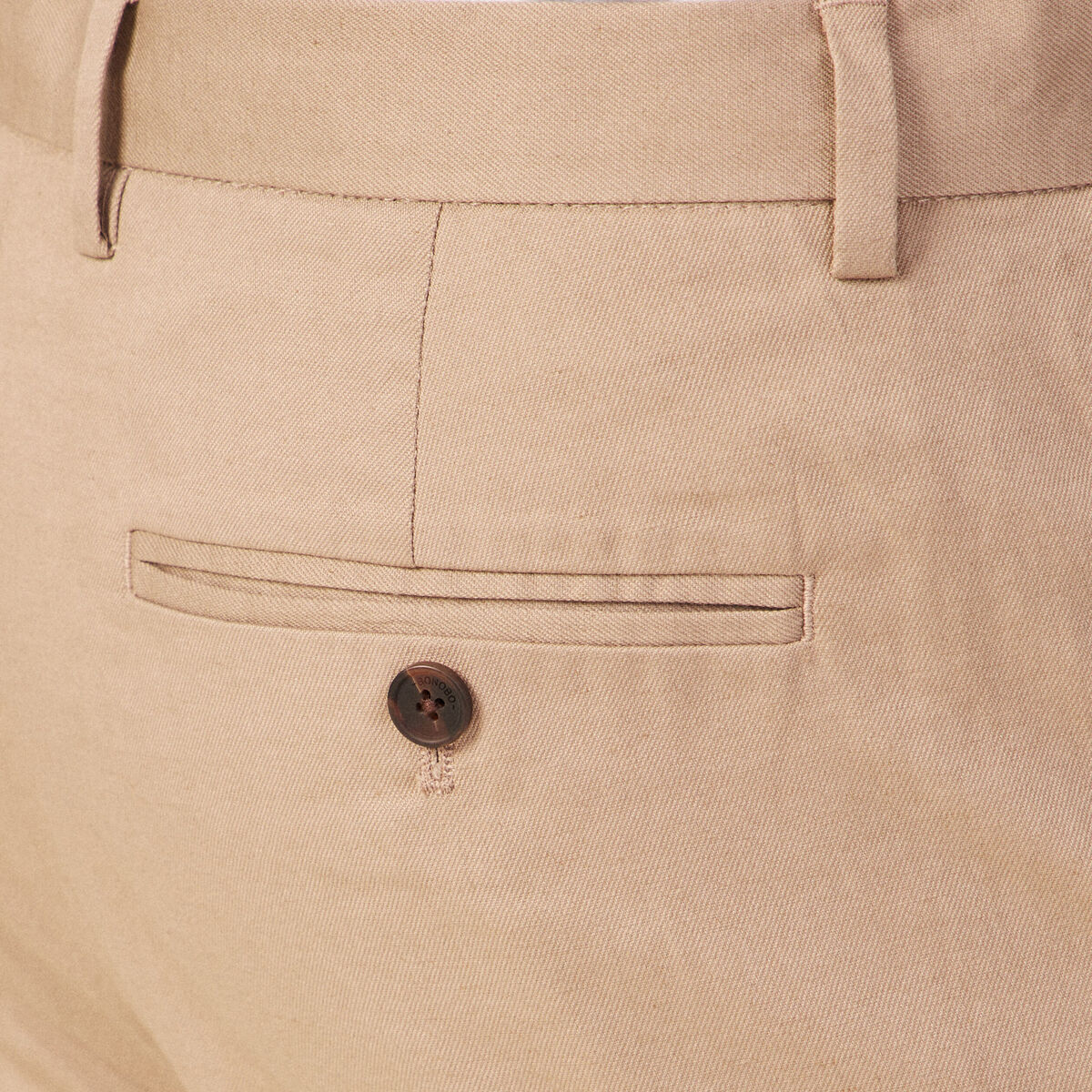 Pantalon chino cropped beige homme