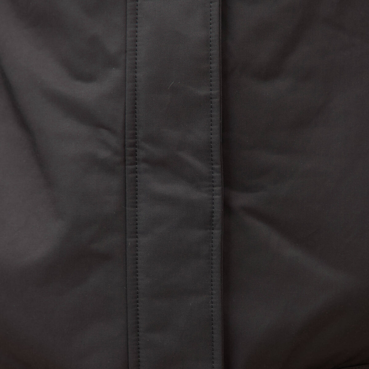 Parka droite &agrave; capuche noir femme