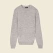 Pull manches longues gris homme