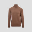 Pull manches longues marron homme