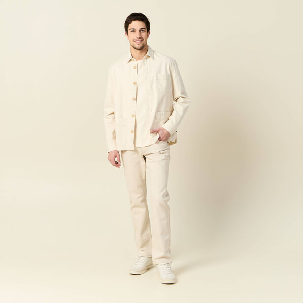 surchemise oversize ecru homme Surchemise oversize ecru homme
