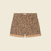 Short mom taille haute camel femme