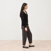 Pull manches longues noir femme