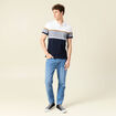 Polo manches courtes blanc homme