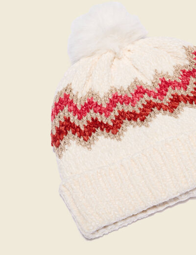 Bonnet ecru femme