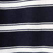 T-shirt ray&eacute; col rond manches courtes ecru homme