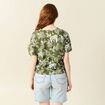 T-shirt oversize manches courtes vert femme