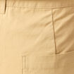 Pantalon large taille haute beige femme