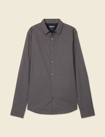 Chemise éco-responsable gris homme