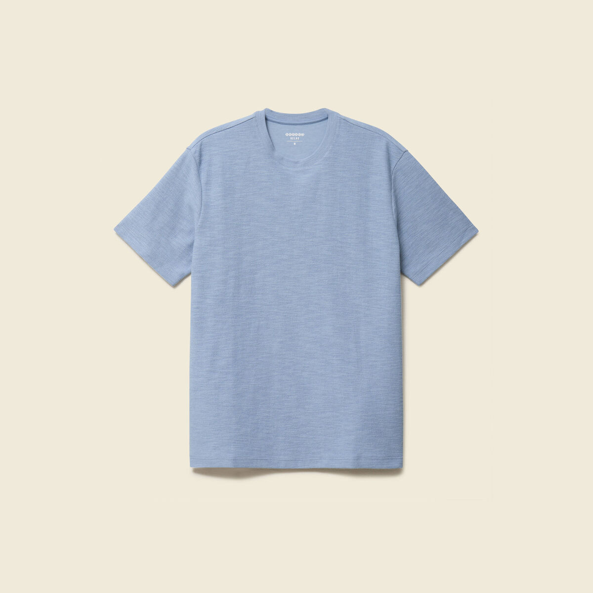T-shirt manches courtes bleu gris homme