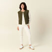 Pull manches longues creme femme