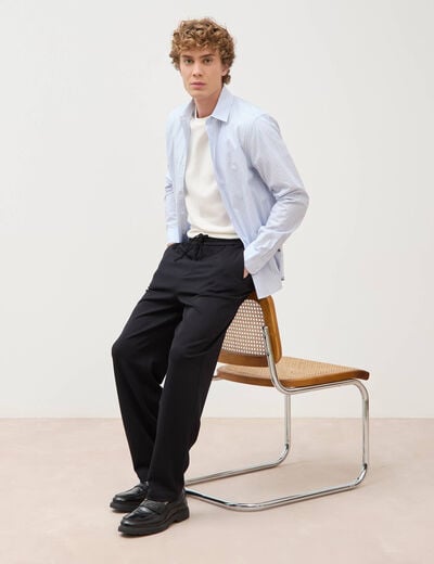 Pantalon large longueur 32 noir homme