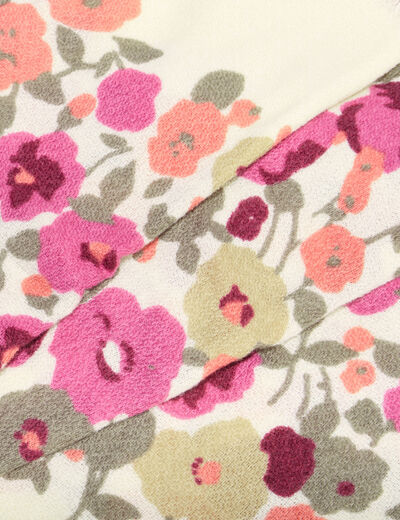 &Eacute;charpe &agrave; motif ecru femme