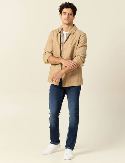 Jeans straight homme denim brut homme