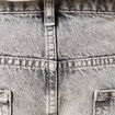Jeans large 5 poches denim snow gris homme