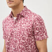 Chemise manches courtes vieux rose homme