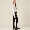 Jeans slim taille haute denim noir femme