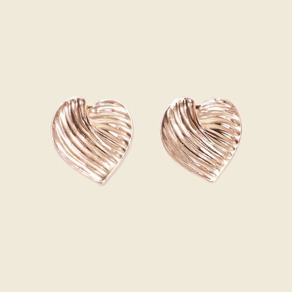 Boucles d'oreilles clous couleur or femme