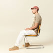 Polo manches courtes gris homme