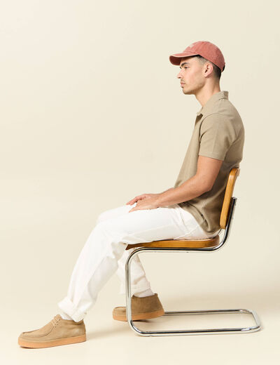 Polo manches courtes gris homme