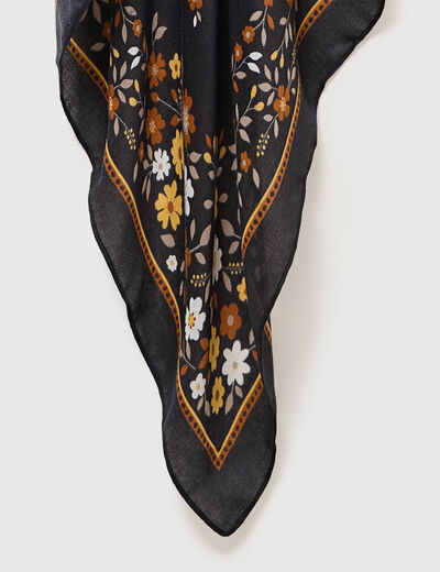 Foulard noir femme