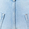Jeans mom ceinture foulard denim bleach femme