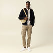 Pantalon battle bas resserr&eacute; taupe homme