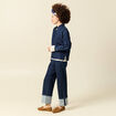 Chemise oversize en coton denim stone femme